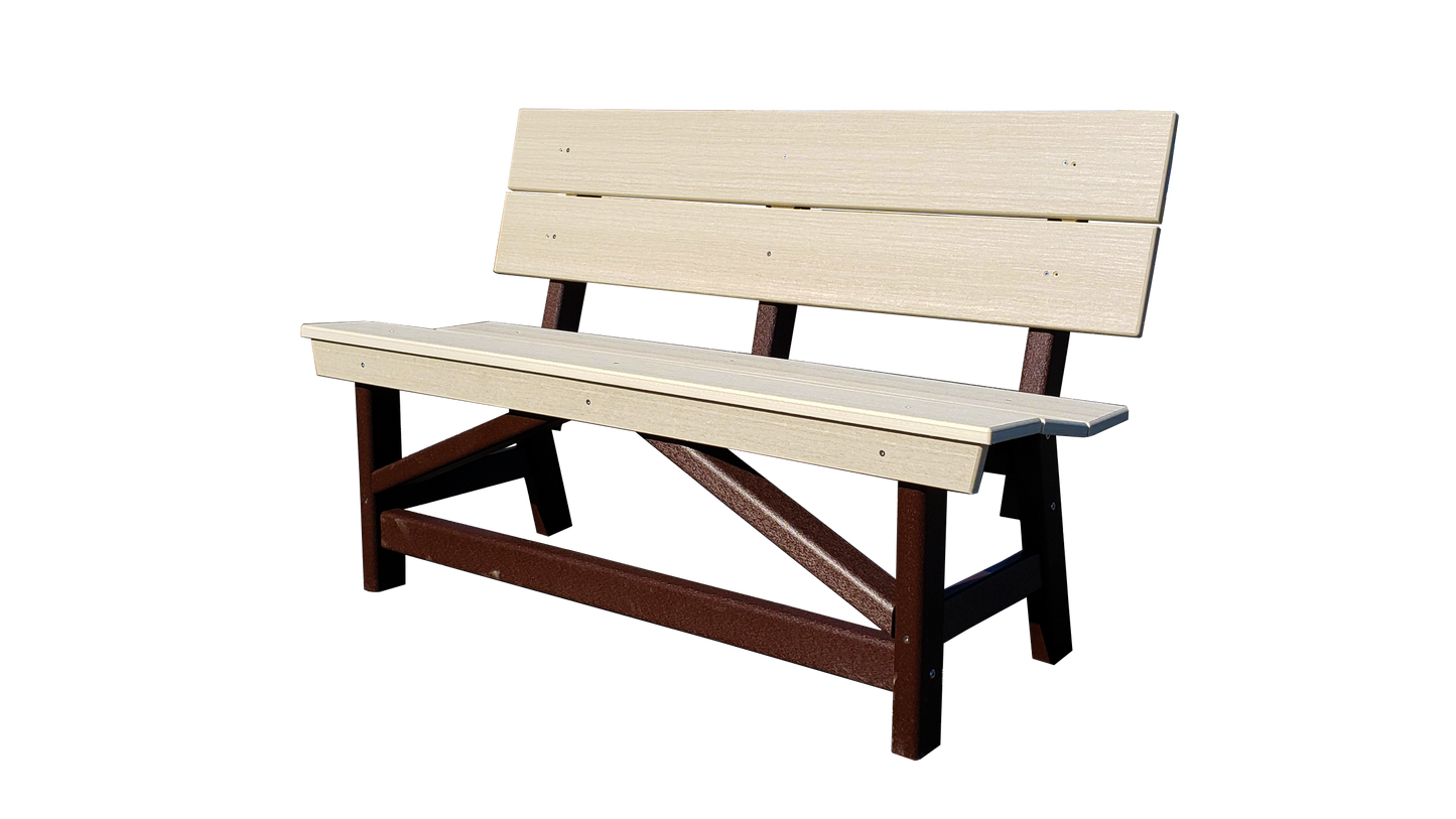 Stanton Standard Dining Height Bench with Back - Birds Choice