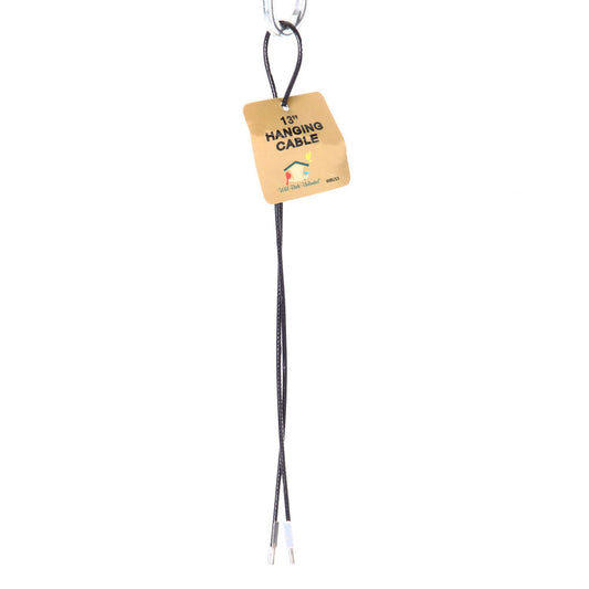 13" Black Push-In Hanging Cable - Birds Choice