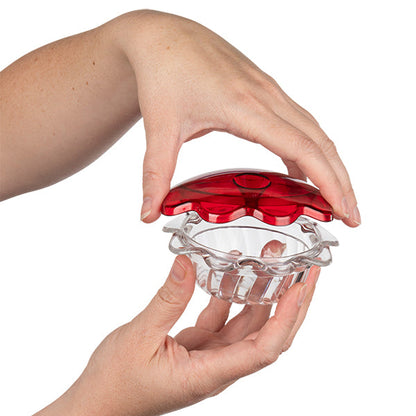 Hummingbird Mini Trio 1 Cup Hanging Feeder in Red - Birds Choice