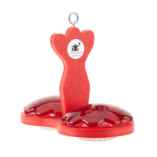 Hummingbird Mini Trio 2 Cup Hanging Feeder in Red - Birds Choice