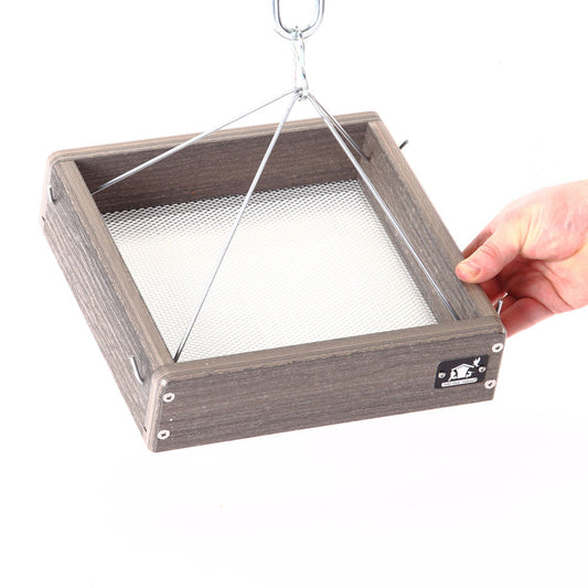 Modern Rustic Small Hanging Platform Feeder - Birds Choice