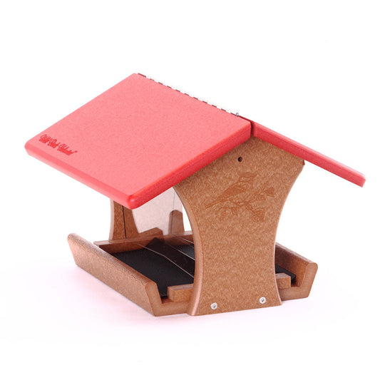EcoTough Classic Hopper Feeder with Red Roof - Birds Choice