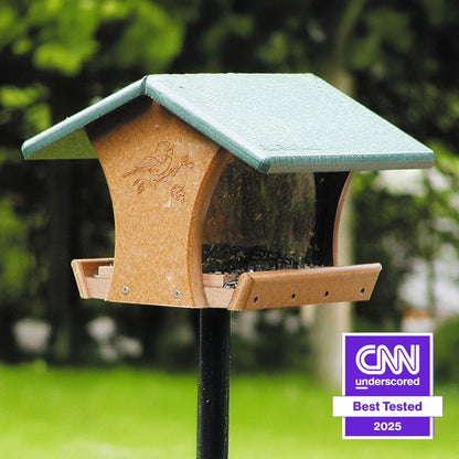 EcoTough Classic Hopper Feeder with Green Roof