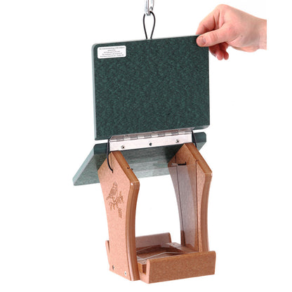 EcoTough Classic Too Hopper Feeder with Green Roof - Birds Choice