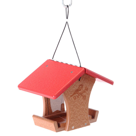EcoTough Classic Too Hopper Feeder with Red Roof - Birds Choice
