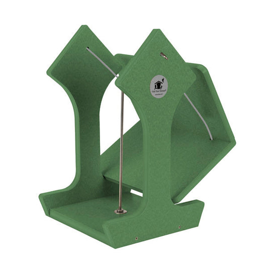 Retro Vintage Cylinder Feeder in Vineyard Green Recycled Plastic - Birds Choice